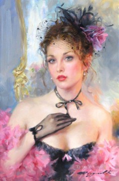 Mujer Painting - Pretty Lady KR 009 Impresionista